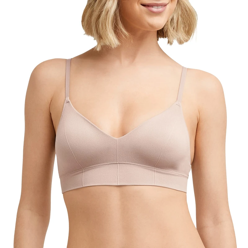 Maidenform Women's Pure Comfort-Bralette Cuciture, Ultra Morbida, Senza Ferretto, Con Spalline Convertibili Bra, Opaque, Slate, M/DD