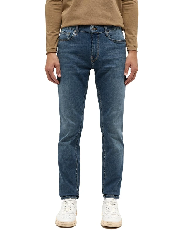 MUSTANG Men's Style Frisco Skinny Jeans, mid-Blue, 29 W/30 L - Image 1