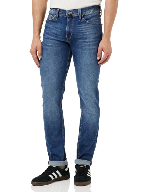 MUSTANG Men's Style Vegas Slim Jeans, Medium Blue 673, 33 W/30 L