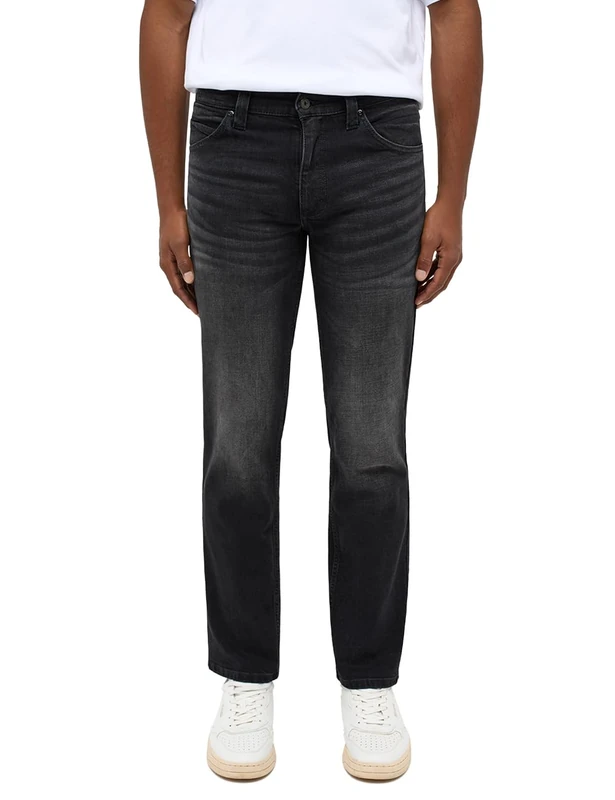MUSTANG Men's Style Tramper Straight Jeans, Jet Black 884, 36 W/32 L