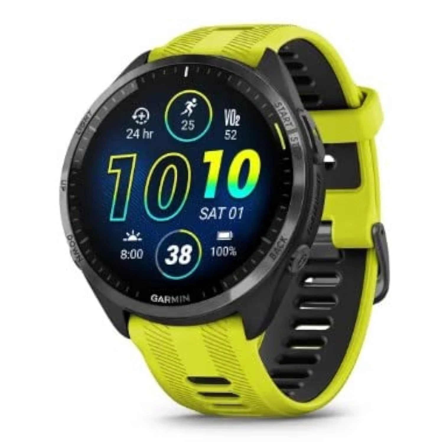 GARMIN Runners Smartwatch Forerunner 965 | 23 Days of Battery Life in Smart Watch Mode with Amoled Colorful Display and Touchscreen | Built-in Maps and Advanced Training Metrics