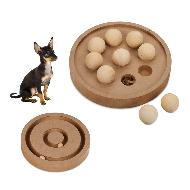 Relaxdays Intelligence Toy, Wood, 6x25x25 cm - Image 1