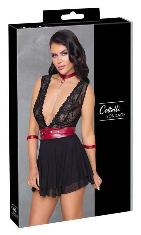 Cottelli BONDAGE Babydoll Schwarz XL
