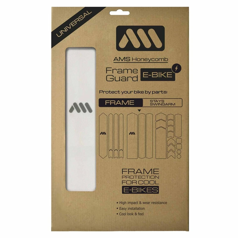All Mountain Style AMS Frame Guard E-Bike - Protects your bike from scratches and dings, Clear/Silver - Image 1
