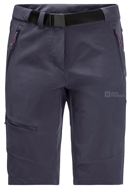Jack Wolfskin Women's Pull Point Shorts, Graphite, 36 (EU)