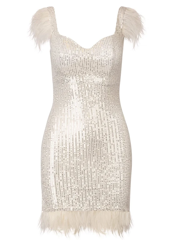 Kraimod Women's Prom Dress, Silver, 8