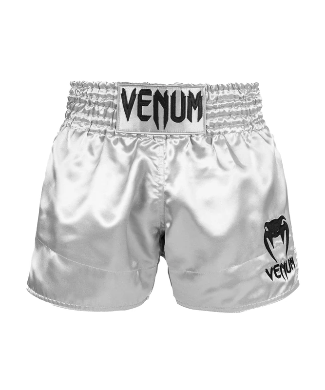 Venum, Classic Muay Thai Shorts, Men's, S, Silver/Black