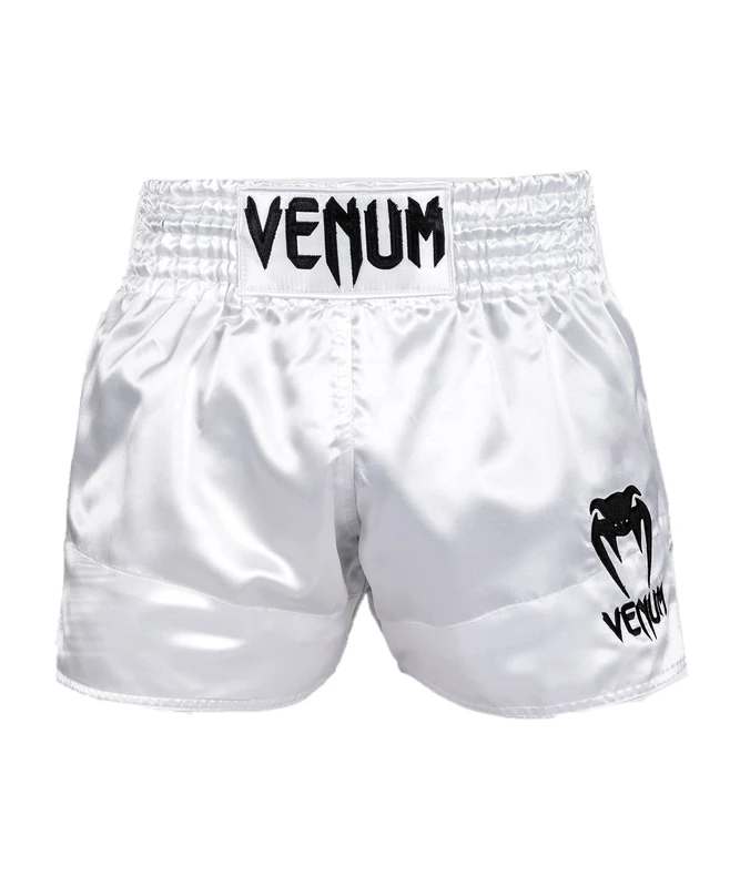 Venum, Classic Muay Thai Shorts, Men's, XS, White/Black