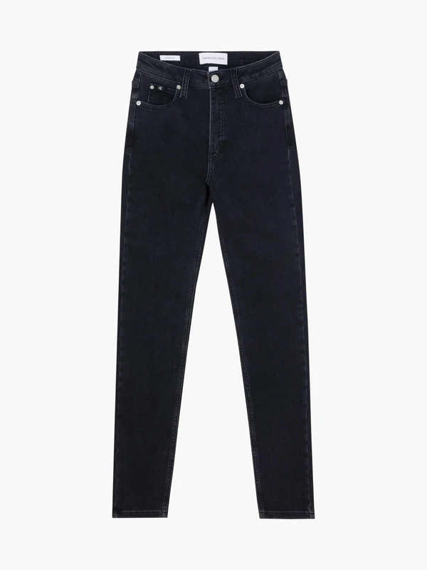 Calvin Klein Women’s High Waist Skinny Jeans, Black (Denim Black), 31W/30L