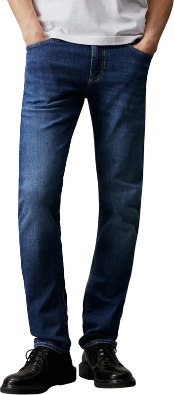 Calvin Klein Men’s Slim Fit Jeans, Blue (Denim Dark), 34W/30L