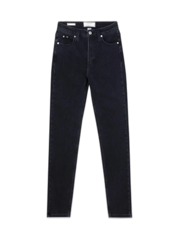 Calvin Klein Women’s High Waist Skinny Jeans, Black (Denim Black), 25W/30L