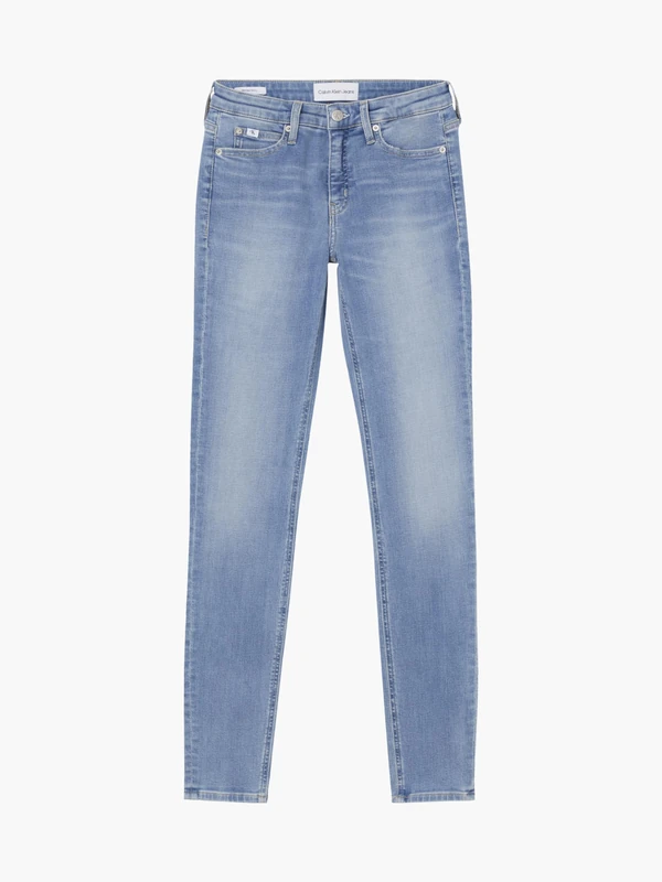 Calvin Klein Jeans Women's Mid Rise Skinny J20j221580 Pants, Denim (Denim Light), 27W / 30L