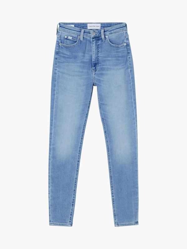 Calvin Klein Women’s High Waist Ankle Length Super Skinny Jeans, Blue (Denim Light), 31W