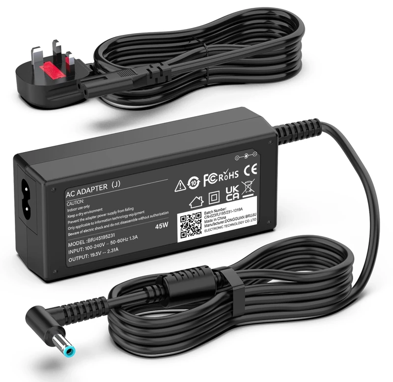45W Laptop Charger Compatible With HP Elitebook 840 850, Pavilion 11 13 15, ProBook 430 440 G3 G4, Stream 11 13 14, Chromebook Envy Spectre Ultrabook, Power Supply AdapterNon-Original HP Charger