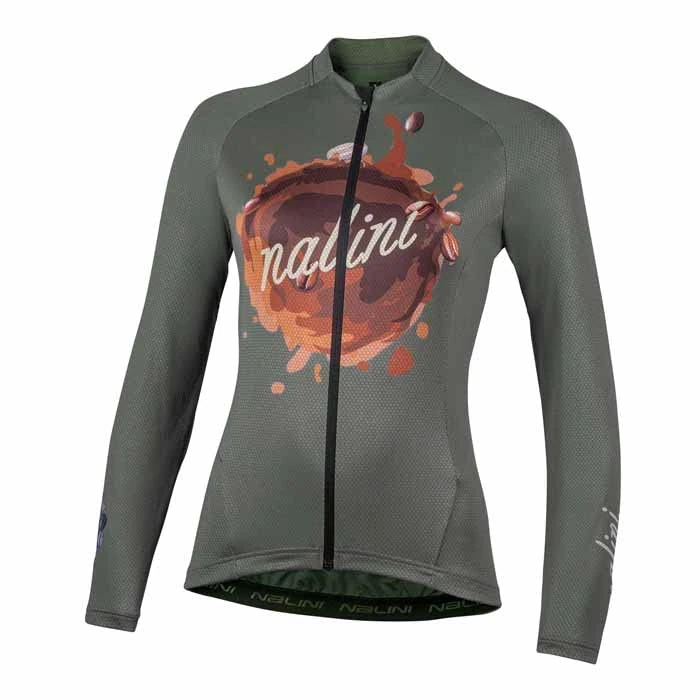 NALINI 03013501100C000.10 BASCOFFEE Lady Jersey Women's T-Shirt Green/Grey S - Image 1