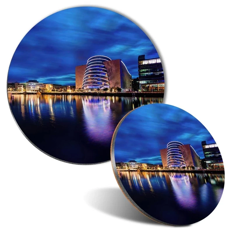 Destination Vinyl Samuel Beckett Bridge Mouse Pad & Coaster Set - Image 1