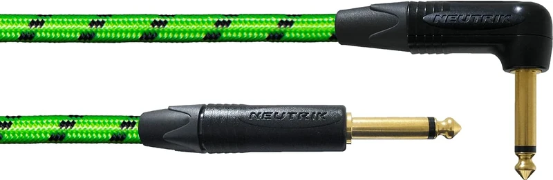 Cordial CABLES Guitar Cable 6 m Green Angled UV Reactive