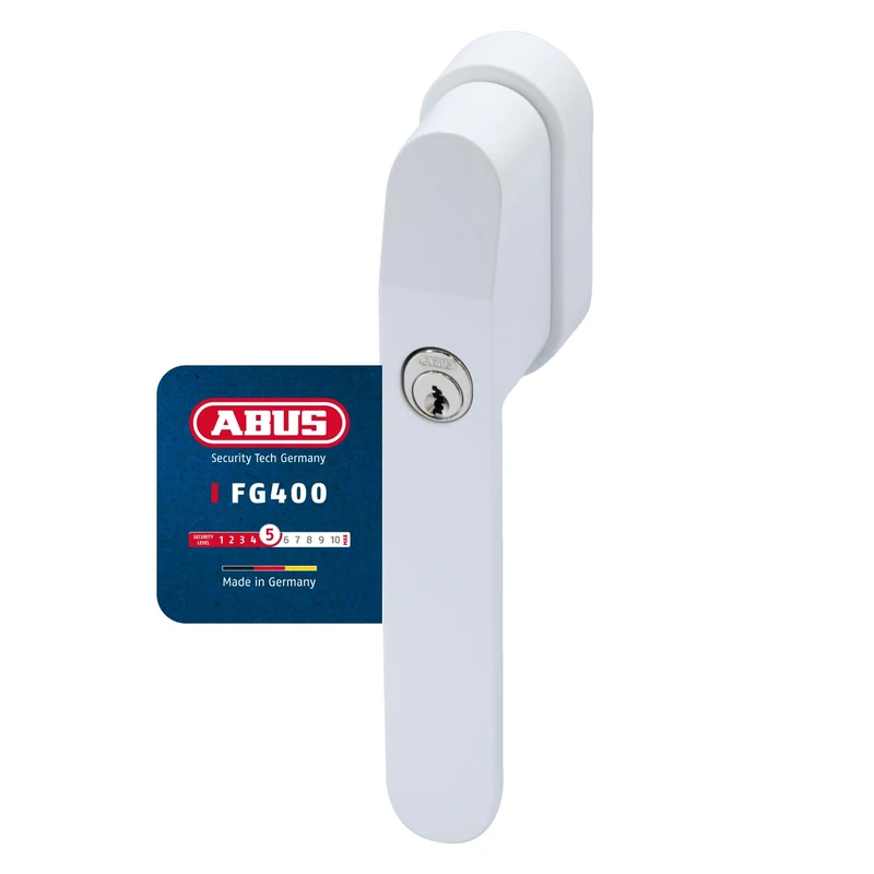 ABUS FG400 W, Lockable Window Handle, White, Locking AL0089, simultaneous Locking