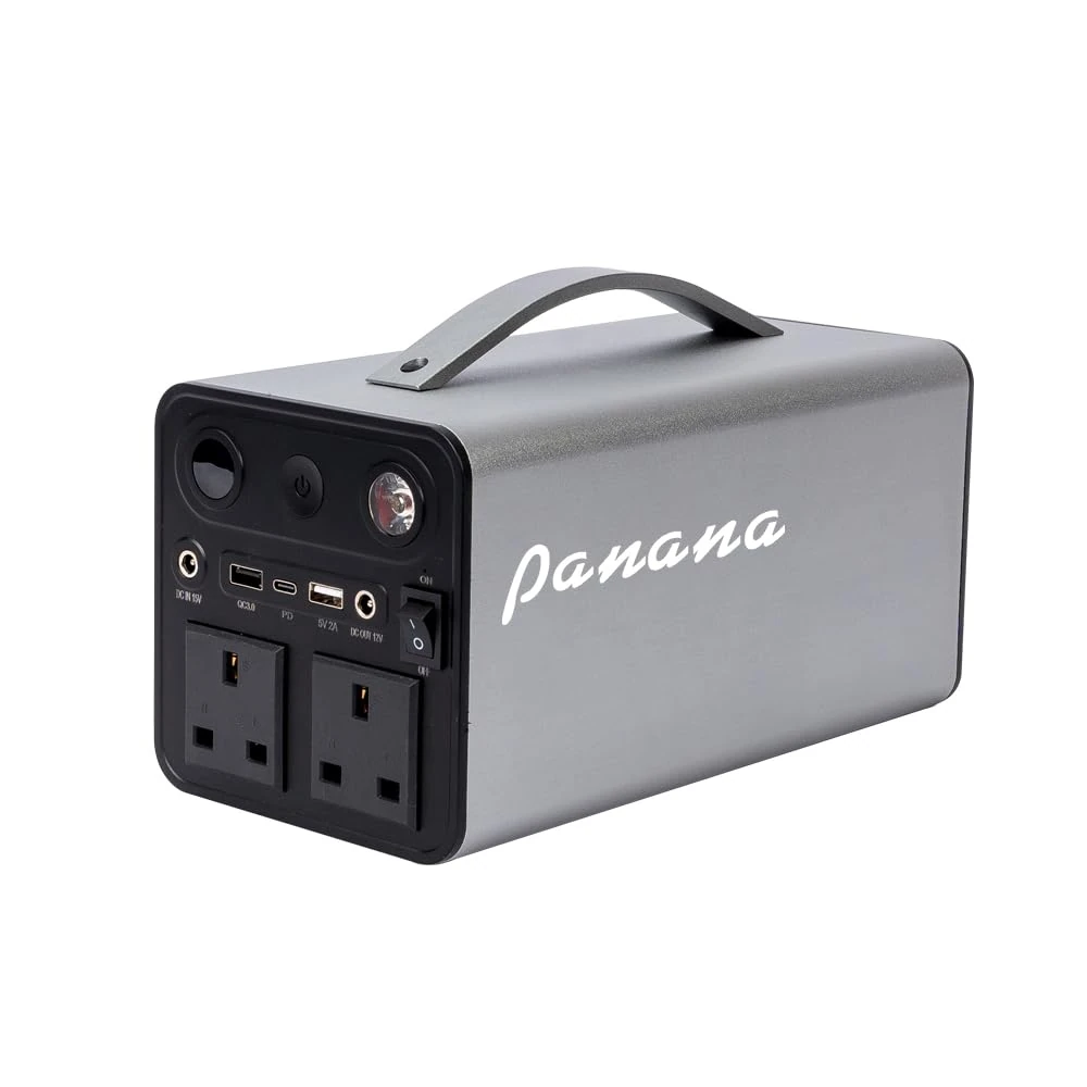 Panana Portable Power Station 333Wh/90000mAh Lithium Battery Backup Electronic Solar Generator 300W AC for Camping, RV, Outdoor Adventure, Emergency Power, Home and Off-Grid