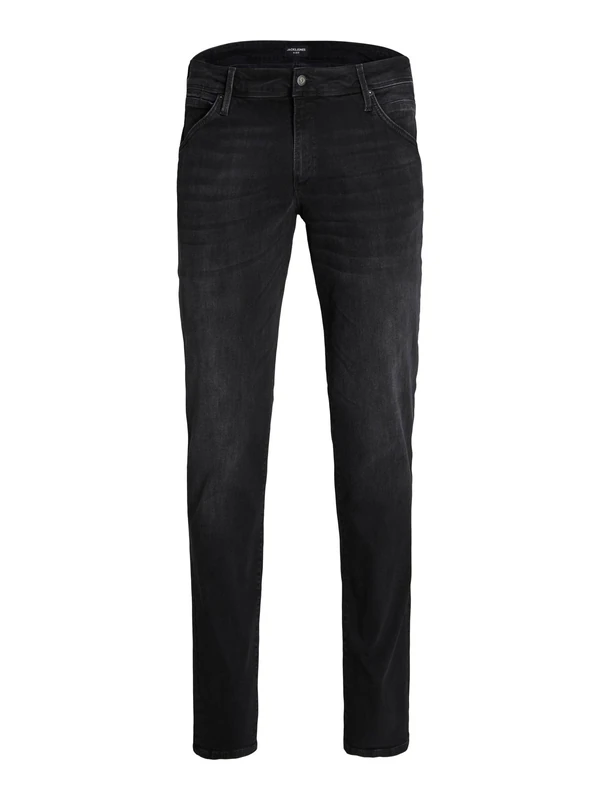 JACK & JONES Male Plus Size Slim Fit Jeans Glenn Fox GE 147, Black Denim, 44W x 32L