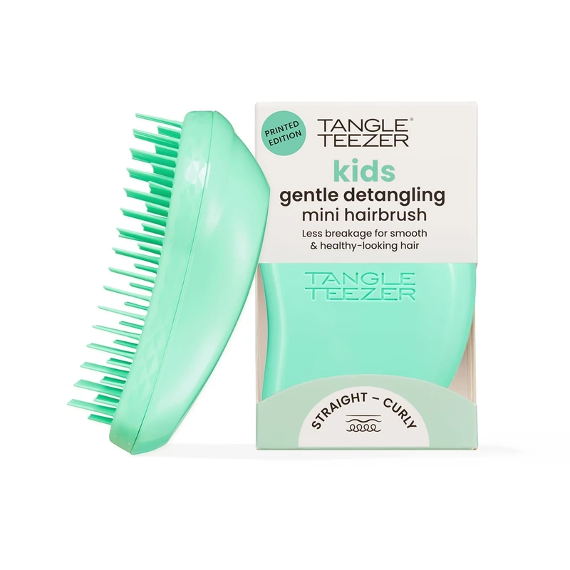 Tangle Teezer Mini Original Hairbrush - For Wet & Dry Hair - Detangling Brush for All Hair Types - Perfect Brush For Kids & Travel - Paradise Green