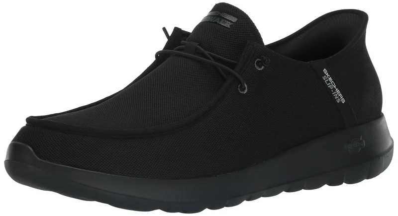 Skechers Women's Gowalk Max Slip-ins-Athletic Slip-on Casual Walking Shoes | Air-Cooled Memory Foam Sneaker, Black, 7