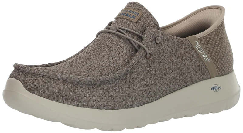 Skechers Men's Gowalk Max Slip-ins-Athletic Slip-on Casual Walking Shoes | Air-Cooled Memory Foam Sneaker, Taupe, 11.5 - Image 1