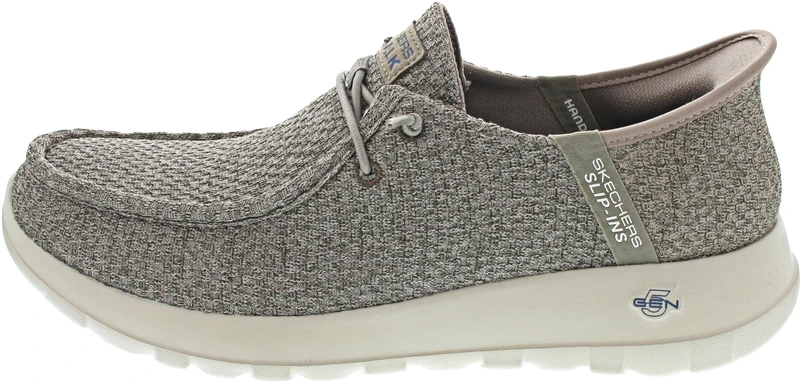 Skechers Women's Gowalk Max Slip-ins-Athletic Slip-on Casual Walking Shoes | Air-Cooled Memory Foam Sneaker, Taupe, 8