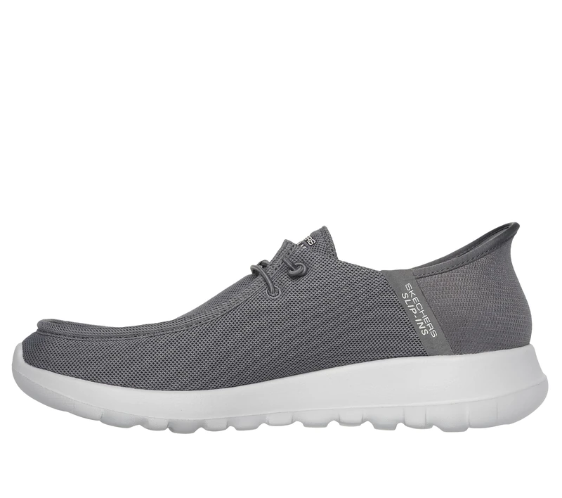 Skechers Mens Gowalk Max Slip-ins - Athletic Slip-on Casual Walking Shoes | Air-Cooled Memory Foam, Grey, 10.5
