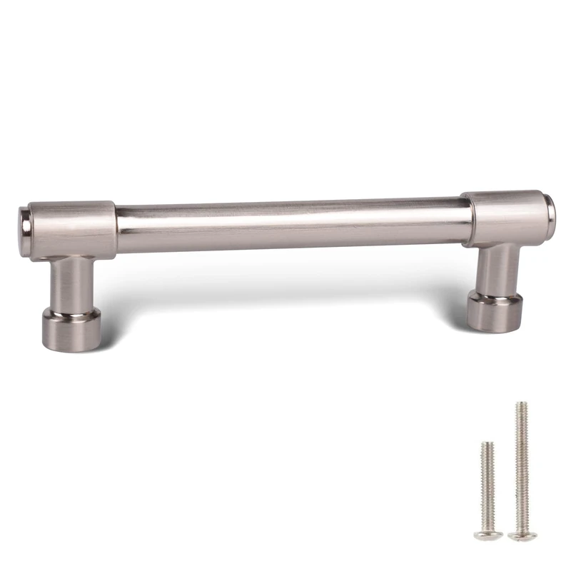 khtumeware 20 Pack Brushed Satin Nickel 4 Inch(102mm) Hole Centers Kitchen Cabinet Pulls Cabient Hardware Kitchen Handles for Cabinets Cupboard Handles Drawer Pulls