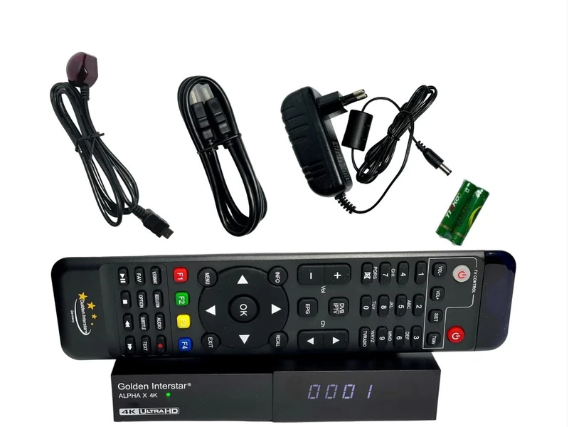 Golden Interstar Alpha X 4k UHD Multistream Satellite Receiver DVB-S2 HEVC