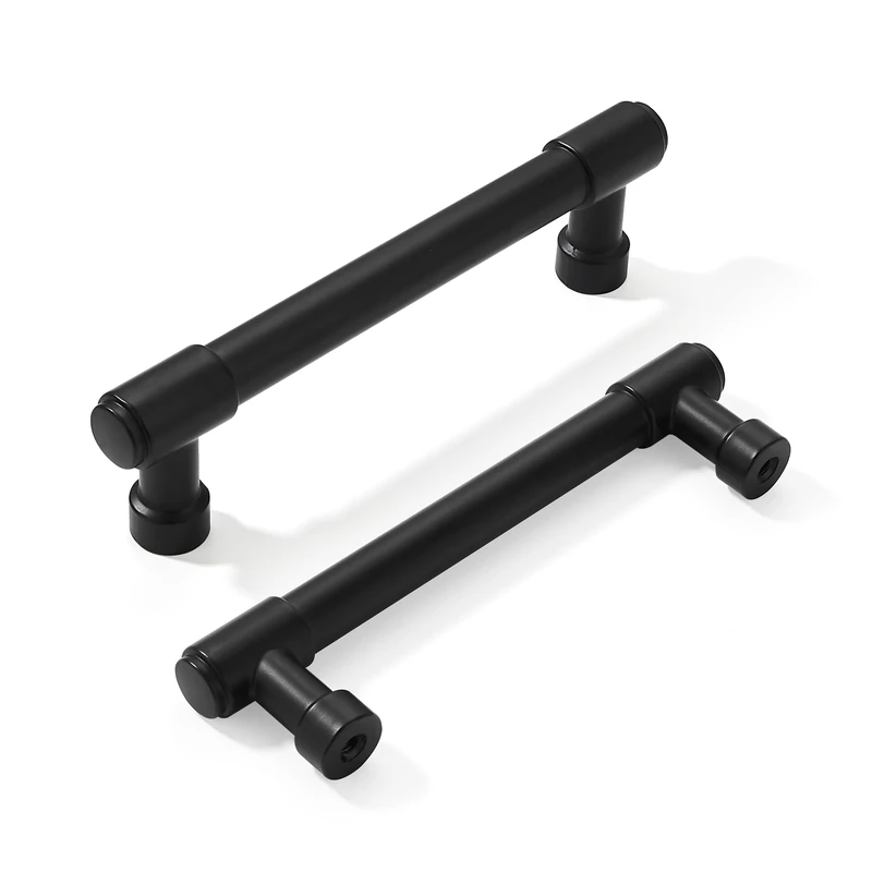 khtumeware 20 Pack Matte Black 4 Inch(102mm) Hole Centers Kitchen Cabinet Pulls Cabient Hardware Kitchen Handles for Cabinets Cupboard Handles Drawer Pulls