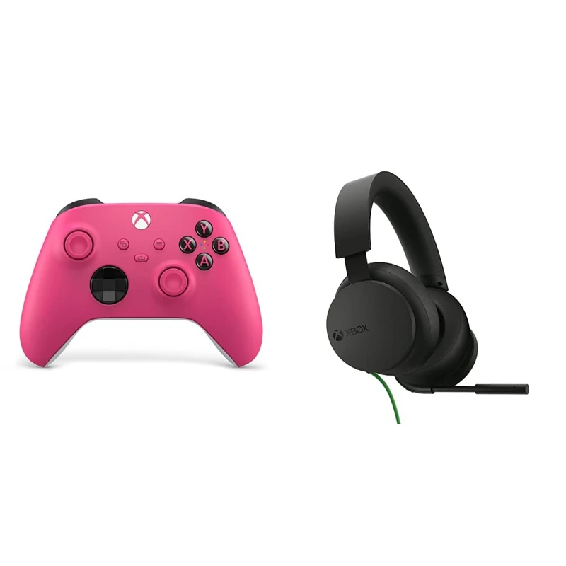 Xbox Wireless Controller – Deep Pink Stereo Headset
