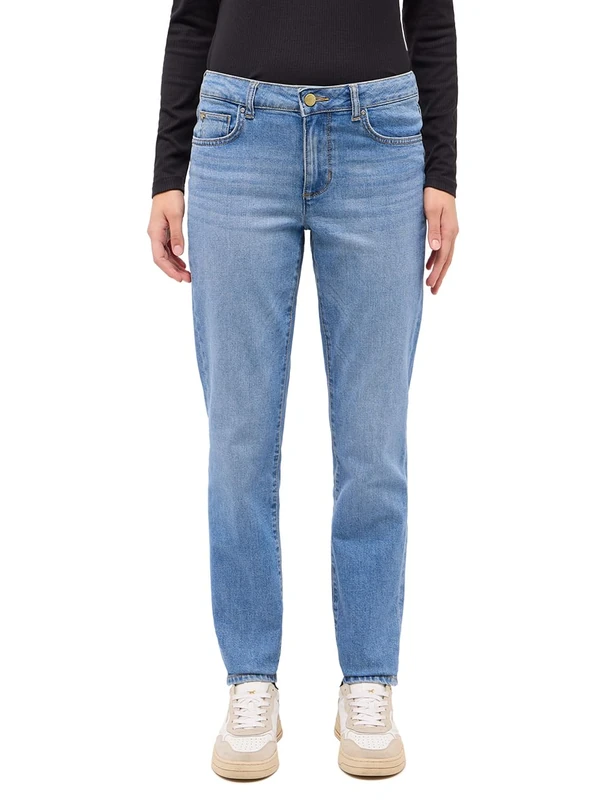 MUSTANG Women's Style Shelby Slim Jeans, Medium Blue 782, 30W x 36L