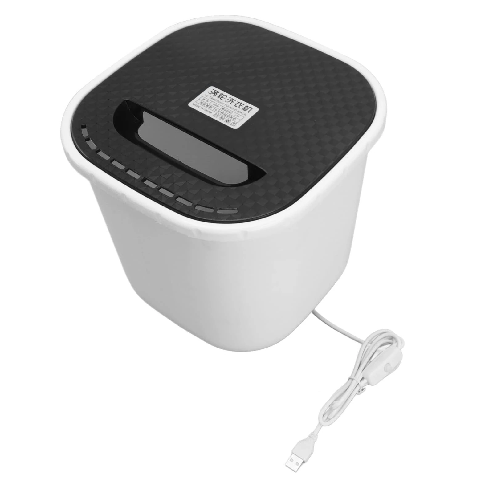 MOUMOUTEN Mini Washing Machine, 6L Usb Power Supply Automatic Power Portable Washer with Spin Dryer, for Small Clothes, Apartments, Camping, Travelling