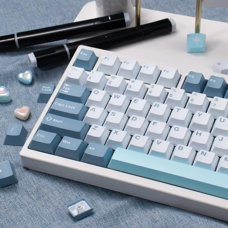 Sumgsn 172 Keys Double Shot Shoko Keycaps Cherry Profile Fit for 61/64/87/104/108 Cherry Mx Switches ISO/ANSI Layout Mechanical Keyboard