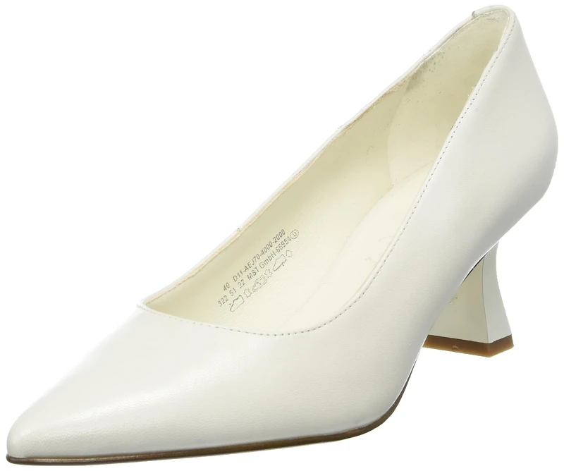 BAGATT Women's Pump, White, 3.5 UK