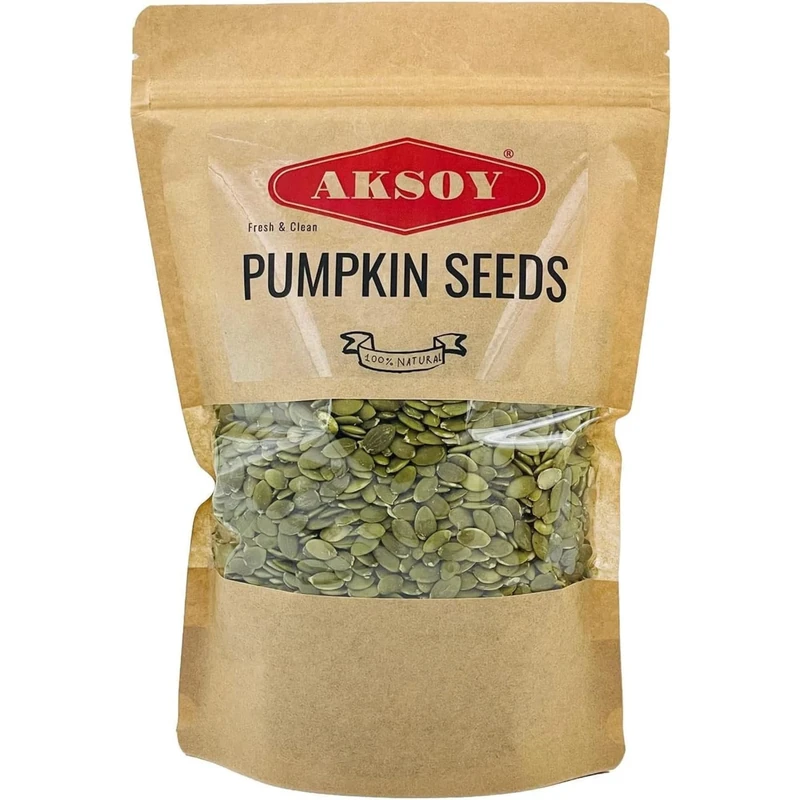 Aksoy Pumpkin Seeds 1300Gr | Premium Quality, GMO-Free & Vegan – High in Protein & Fiber, Perfect for Snacking, Baking, Salads, Healthy Recipes & More Ideas (Packaging may vary)