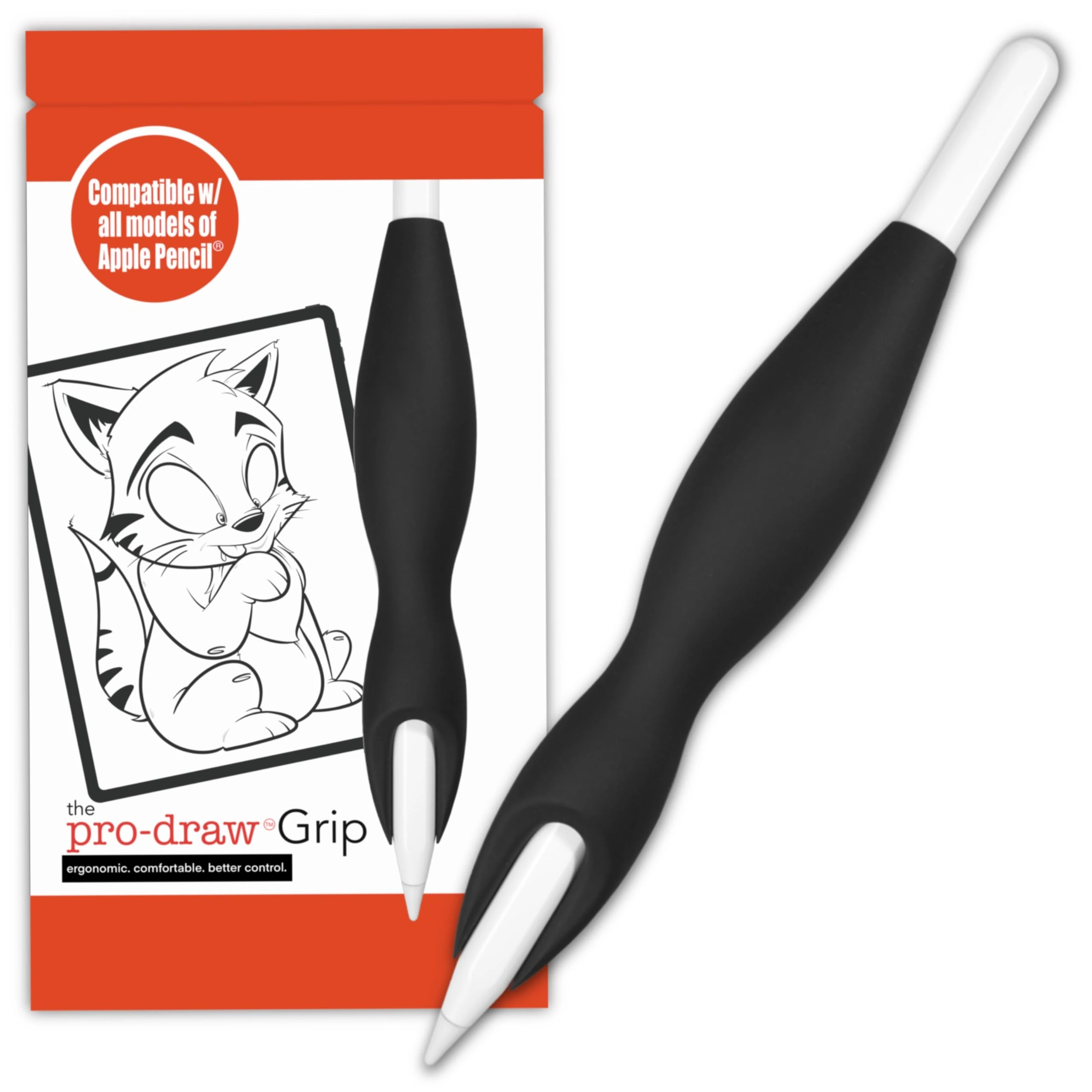 Pro-Draw The Grip for Apple Pencil 1st & 2nd Generation // More Comfort. Better Control.