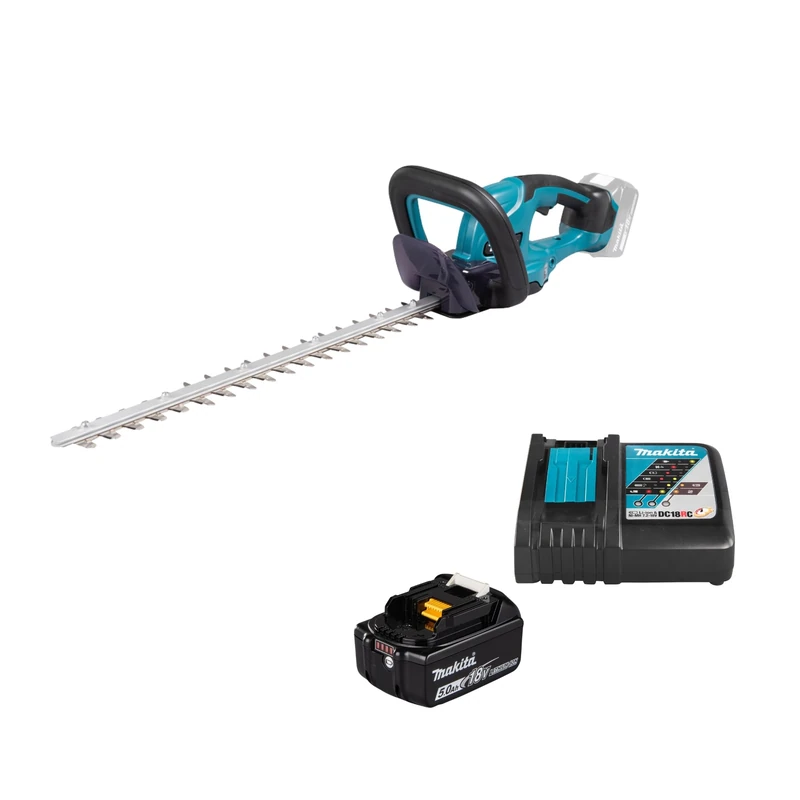 Makita DUH507RT 18V Li-ion LXT 50cm Hedge Trimmer Complete with 1 x 5.0 Ah Battery and Charger