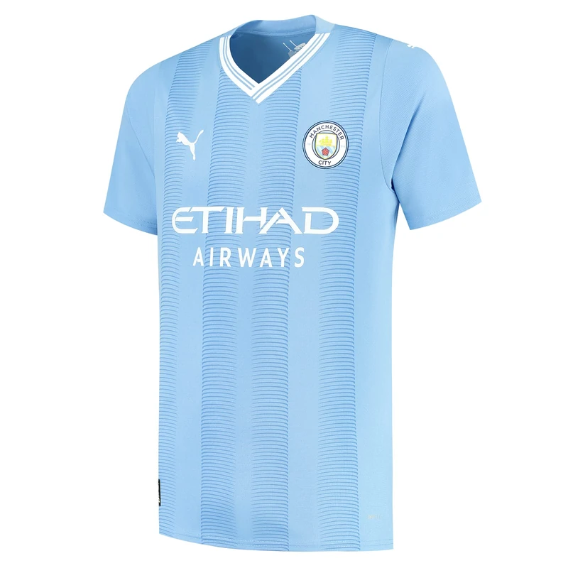 Manchester City F.C. Home Shirt 2023/24 Season - Replica Men Team Light Blue Size: 3XL