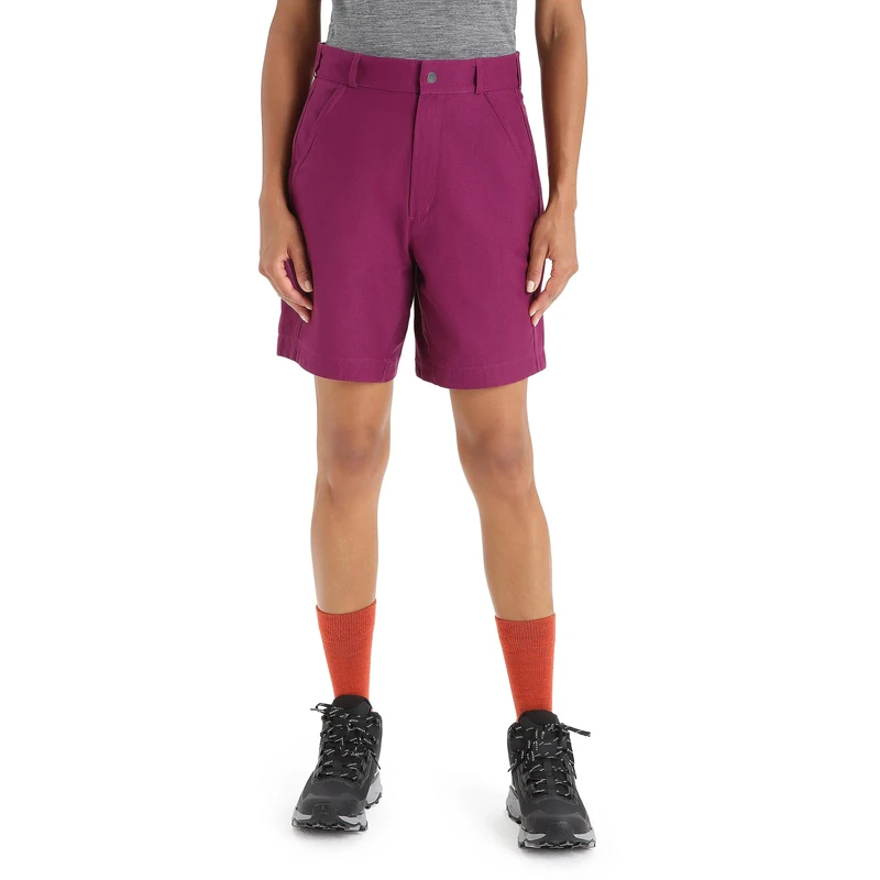 Icebreaker Women's Hike Shorts, Go Berry, 26