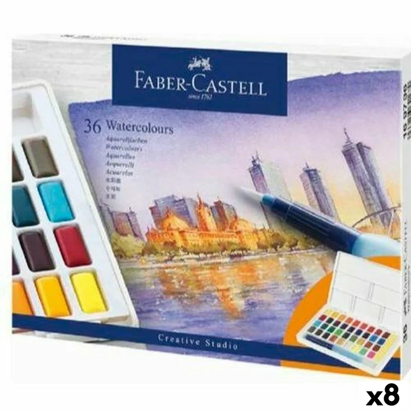 Faber-Castell - Watercolor Paint Set, Multicolor, Standard (S8421994) - Image 1