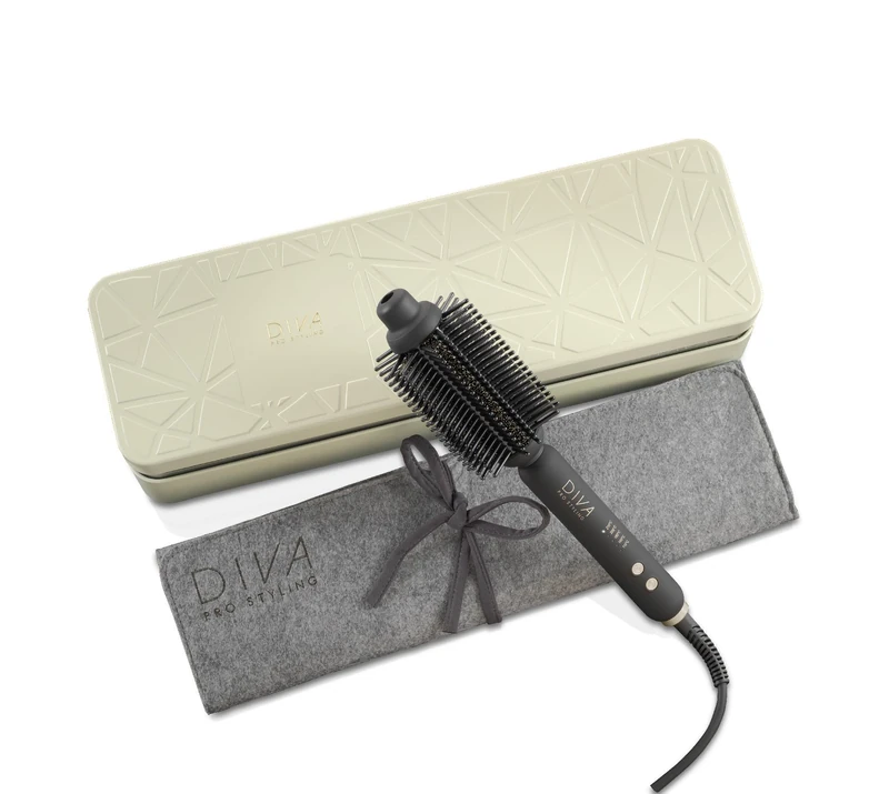 Diva Pro Styling Precious Metals Gold Dust Full Volume, Curling & Styling Hot Brush