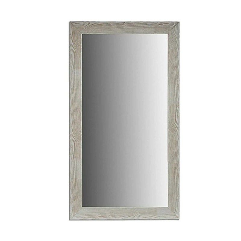 Gift Decor Wall Mirror Wood White Glass (75 x 136 x 1.5 cm) (2 Units) - Image 1