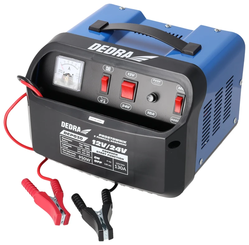 Dedra Prostownik z rozruchem 12/24V 20-350Ah
