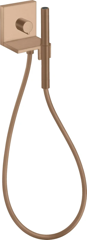 Hansgrohe Axor Starck ShowerCollection Flush-mounted hand shower module 12 x 12, square, Colour: Brushed Red Gold