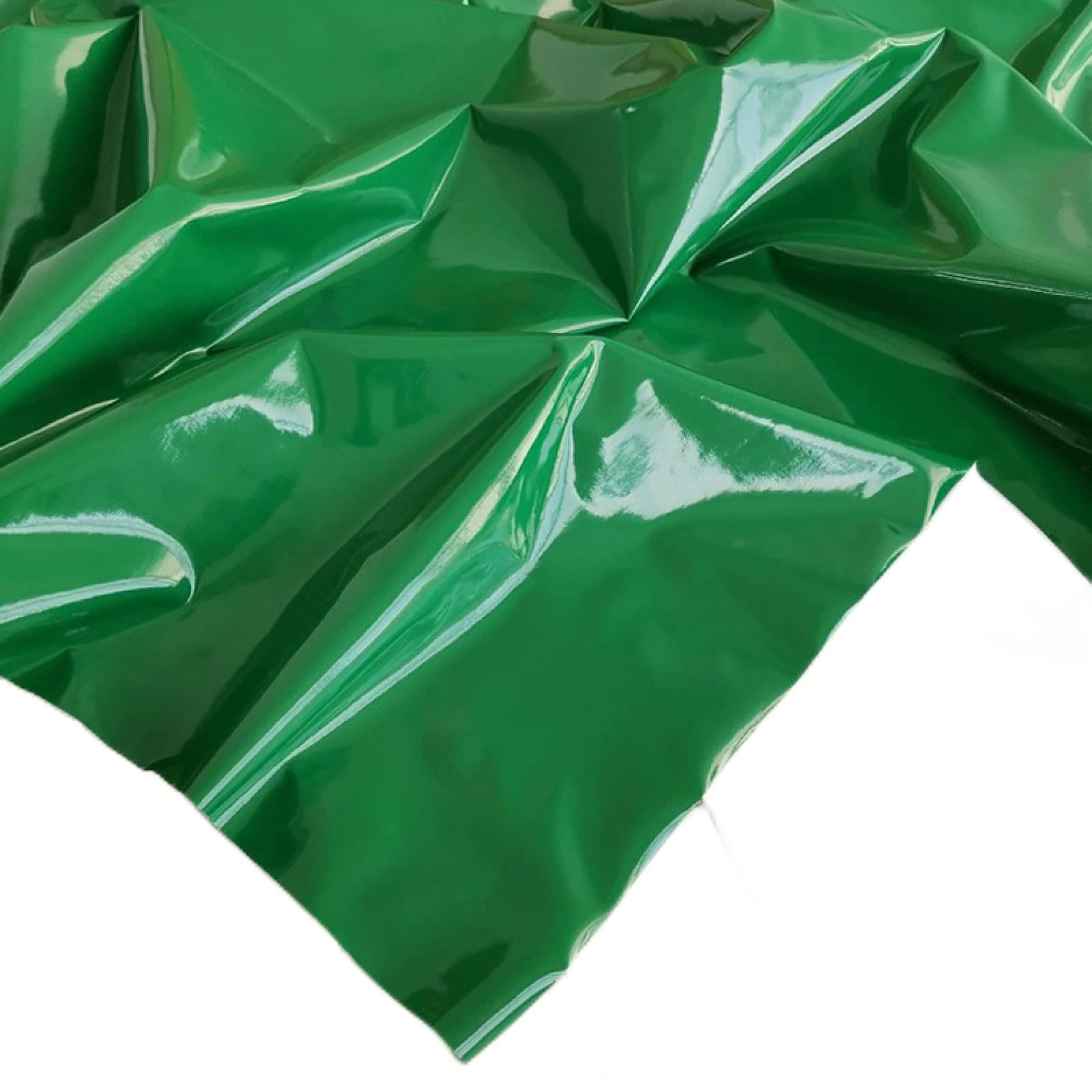 Women High Waist Strap Mini Skirt Pleated Overall Flare Suspender Skirt Leather Strap PVC Mini Skirts,Green,L