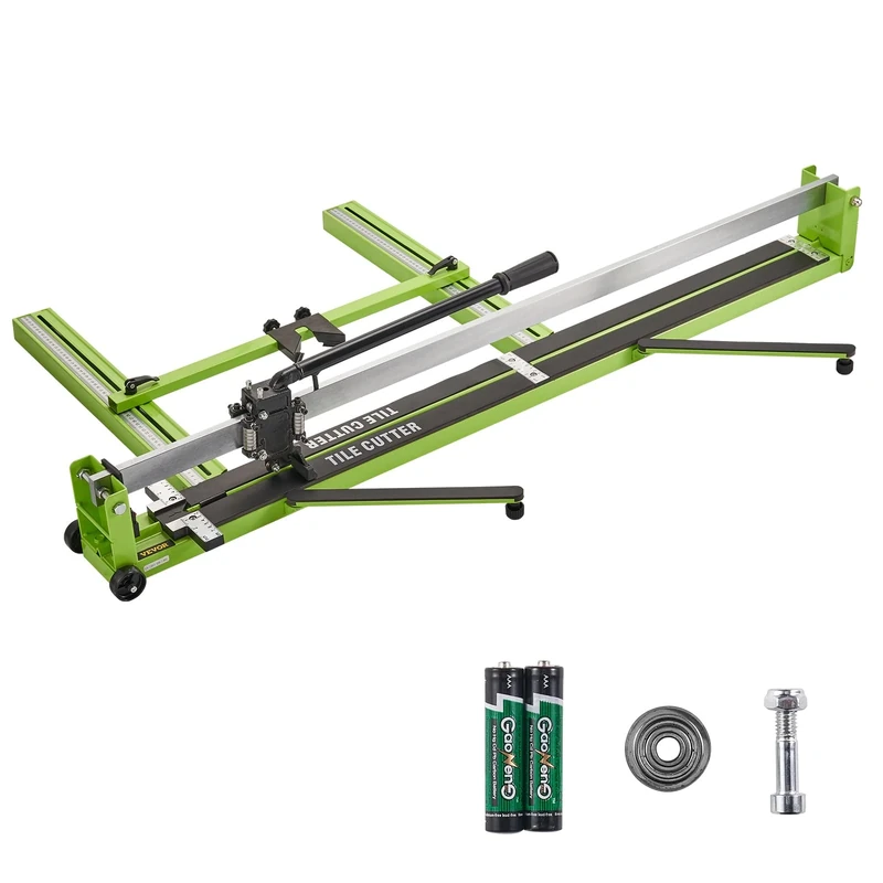 VEVOR Tile Cutter 47-Inch Manual Tile Cutter 1.4-Inch Tile Cutting Machine Ceramic Porcelain Tile Cutter with Laser Guide All-Steel Frame and Bonus Spare Cutter Wheels Tile Cutter Hand Tool
