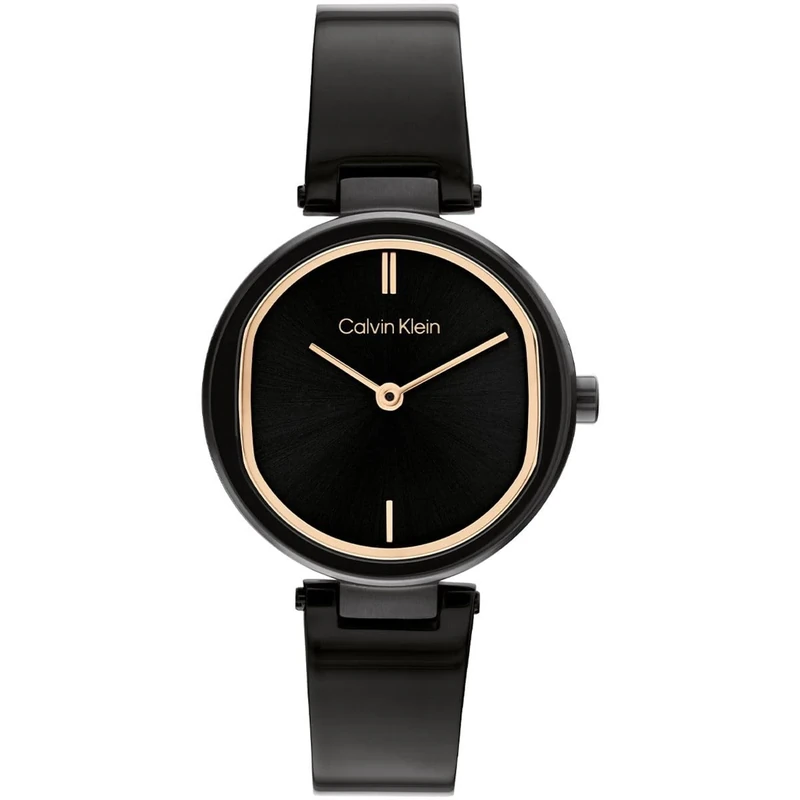 Calvin Klein Analogue Quartz Watch for women with Black Stainless Steel bracelet - 25200310